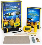 NATIONAL GEOGRAPHIC Battery Making Kit - Potato Clock and Penny Powered Flashlight Science Kit, 2 Electricity STEM Projects for Kids, Electrical Circuit Toy for Boys and Girls (Amazon Exclusive)