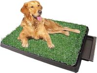 Pet Potty Dog Pee Potty Pads, Puppy Artificial Grass Training Pads, Portable Potty Trainer with Tray 20" x 25"