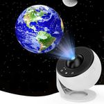 Desidiya® Disc Star Projector for Kids – 3D Galaxy Night Light with 360° Rotation, Adjustable Focus & Timer | USB Powered Night Lamp for Bedroom, Nursery, Home Theater (Corded Electric)