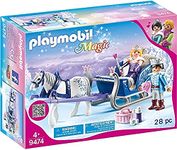 Playmobil 9474 Magic Horse and Sleigh with Royal Couple, Magical World for princes and princesses, Fun Imaginative Role-Play, Playset Suitable for Children Ages 4+