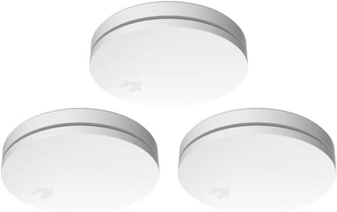 Elro FS4610 Détecteur de fumée ultraplat avec Une Batterie de 10 Ans - avec Label Q - EN14604:2005/AC:2008-3 Pièces Blanc