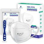 Careview N95 N-95 Model No. CV1221, Ear Loop Style (Pack of 30) Protective Face Mask with 6 Layered Filtration(With Head Mask Extender)