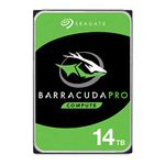 Seagate Barracuda Pro 14TB Internal Hard Drive Performance HDD – 3.5 Inch SATA 6 Gb/s 7200 RPM 256MB Cache for Computer Desktop PC, Data Recovery (ST14000DM001)