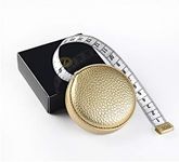 3m/120 Tape Measure Body Measuring Tape for Body Cloth Tape Measure for Sewing Fabric Tailors Medical Measurements Tape Dual Sided Leather Tape Measure Retractable (Gold, 1 Pack)