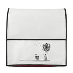 kwmobile Cover Compatible with KitchenAid 4,3-4,8 Litre - Cover with Design - Dandelion Love Black/White