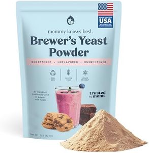 Mommy Knows Best Brewers Yeast Powder for Lactation Brewer's Yeast for Breastfeeding Mothers - Mild Nutty Flavored Unsweetened and Debittered - 32 oz