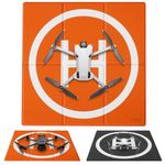 SYMIK LP500 Drone Landing Pad 20 inch (50cm) Weighted Double-Sided Waterproof (2x3 fold) Fast-Fold Helipad for DJI Mini 4 pro/Mini 3 Pro/Mini 2 SE/Mini 2/Mini SE, Air 2S/Mavic Air 2, Avata, FPV, Mavic 3