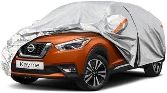 Kayme 6 Layers SUV Car Cover Custom Fit for Nissan Kicks (2017-2024) Waterproof All Weather for Automobiles, Outdoor Full Cover Rain Sun UV Protection.Silver