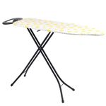 Beldray LA031213LEM2FEU7 Precision Ironing Board – Collapsible, Lightweight Folding Ironing Table, 7 Adjustable Heights, Thick Underlay for Smooth Press, Machine Washable Lemon Print Cover, 115 x 36cm