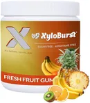 XyloBurst Gum | Xylitol Chewing Gum | Sugar Free, Gluten Free, Keto Friendly | Aspartame Free Gum For Oral Health | Fruit | 100-Count Jar