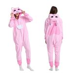 Unisex Halloween Costume Sti-tch Onesie Adult Stich costume Onesie Animal Pajamas, Pink Zipper,X-Large