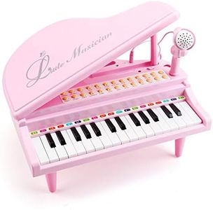 Amy & Benton Toddler Piano Toy for Baby Girls Pink 31 Keys Multifunctional Music & Sound Birthday Gift Toys for 3 4 Year Old