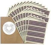 2” x .5” Rectangle Unique Heart Pattern Match Striker Stickers – 100 pieces | Brown Striped Match Strike Paper with Adhesive Pre-Cut in Rectangles for Easy Match Lighting | Also Available in Stripes,