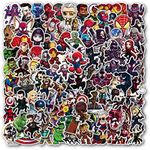 100pcs Marvel Avengers Superhero Stickers Pack for Kids Boys Teens Adults,Waterproof Vinyl Comic Legends Hero Stickers for Laptop Water Bottles Bike Hard Hat Luggage Skateboard Guitar Decor