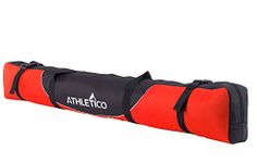 Athletico Mogul Padded Ski Bag - Fully Padded Single Ski Travel Bag (Red, 185 cm)