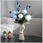 Modern Hand Shaped Decorative Vase,9.25''H Ceramic Body Vase,Romehaha Art Small Flower Vase for Coffee Table Decor,Vases for Flowers,Shelf Living Room Home Farmhouse Table Decor