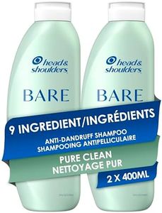 Head & Shoulders BARE Pure Clean Anti-Dandruff Shampoo, Twin Pack, 800 mL Total (400 mL Each)