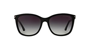 Emporio Armani Women's 50178g Sunglasses, Black/Gradient, 56