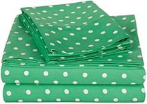 Superior Polka Dot Sheet Set, 600 Thread Count Cotton Blend Bedding Sets, Soft and Wrinkle Resistant Sheets with Deep Fitting Pockets - King, Sage