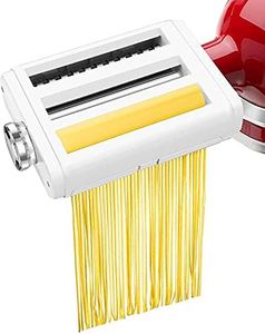 Leixe Pasta Maker Attachment for KitchenAid Stand Mixers 3 in 1 Set Includes Pasta Roller Spaghetti Cutter &Fettuccine Cutter, Durable Pasta Attachments for KitchenAid