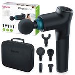 Beurer MG185 Massage Gun, Deep Tissue Massager with 5 Attachments, Delivers a Powerful Trigger Point Massage to Relieve Tension, Handheld Massager with 9 Intensity Levels, Rechargeable Battery