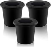 3 Pieces Patio Table Umbrella Hole Ring Insert Umbrella Table Ring Umbrella Cone Wedge for 2.5 Inch Patio Table Hole and 1.5 Inch Umbrella Pole Adapte (Black)