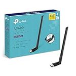 TP-Link AC600 High Gain USB Wi-Fi Dongle, Dual Band Wi-Fi Adapter with 5dBi Antenna for PC/Desktop/Laptop, Supports Windows11/10/8.1/8/7/XP, Mac OS X 10.9-10.14 (Archer T2U Plus)