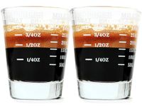 Shot Glass Measuring Cup | Non Fading | Bar Bartender Accessories, Jigger for Bartending (4) (4, White)