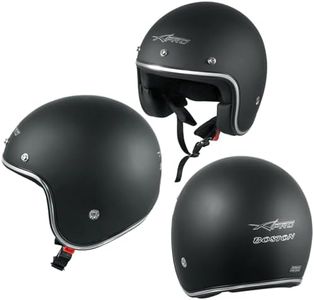 Jet Helmet Open Face Motorbike Custom Scooter Matt Black Size M