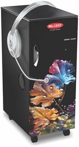 MILCENT Stylo Plus Talky Domestic Flour Mill (Golden Leaves) | Fully Automatic Atta Chakki for Home | 1 HP ISI Certified Motor, 2880 RPM | 6-Blade SS Rotor & Audio Guide | 5 Years Motor Guarantee