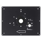 Trend Router Table Insert Plate, Aluminum Alloy, User-Made Compatibility, Pre-Drilled Holes, Customizable Fit, RTI/PLATE/A