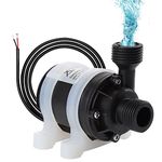 HSEAMALL DC 12V Mini Water Pump,Brushless Submersible Water Pump 800L/H 5M with Silicone Bracket,Amphibious Pump for Pond Aquarium Fish Tank Solar Fountain Pool Water Circulation