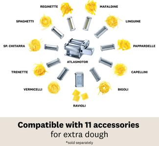 Marcato Atlas Motorized Pasta Machine – Stainless Steel Maker