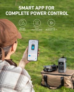 Anker SOLIX C200 Portable Power Station – 192Wh LiFePO4, 200W Solar Generator for Camping & Travel