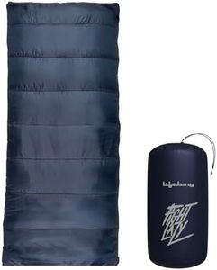 Lifelong Sleeping Bag for Adults - Winter Sleeping Bags Certified for Temperatures +10°C - Rectangular Shape Foldable Camping Bed Height Upto 6’2”feet - Travel Accessory for Camping, Hiking, Trekking