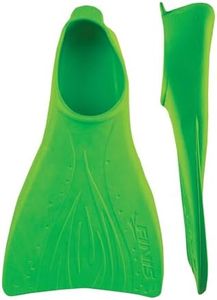 FINIS Booster Kids Swim Fins, Green, Jr 8-11