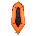 WONITAGO Packraft TPU Inflatable Travel Kayak with Soft Seat Lightweight Packrafts for Flat Water Rafting/Bicycle Drifting/Litewater Dinghy, 1 Person, 6.8Ft, Orange