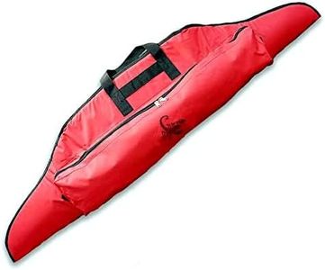 ONLYHANDMADE Scorpion Archery Recurve Bow Bag Case, Heavy Duty Long Bow Case, Arrow & Bow Cordura Case, 72 inches - Archery Long Traditional Bow Case (72, Red)