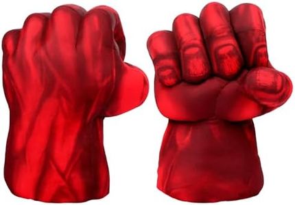 Superhero Plush Gloves Soft Smash Hero Punch Gloves for Kids & Adults – Safe, Padded Design Inspires Creative Role‑Play, Perfect for Costume, Party, Gift and Dress‑Up Fun（Red）
