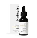 Minimalist 16% Vitamin C Face Serum (Advanced) With Vit E, & Ferulic Acid For Glowing Skin | Advanced Brightening Formula With Power of Vit C & E, Ferulic Acid & Fullerenes | 30 ml / 1 Fl Oz