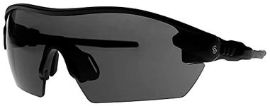 Model Geardo Shooting Glasses - Eye Protection For Shooting Range - Shooting Eye Protection for Men and Women - Ultra-lightweight Frame - with Saddle Nose Bridge and Rubberize Nose Pads - (Dark Grey)