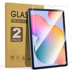 ZenRich 2 Pack Screen Protector for Samsung Galaxy Tab S6 Lite 10.4 inch 2024/2022/2020, 9H Tempered Glass Screen Film Scratch-Proof HD Clear Case Friendly for SM-P620/P625/P610/P613/P615/P619 Tablet