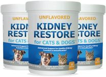 Kidney Restore Cats & Dogs 3-Pack to Support Normal Kidney Function, Creatinine, Pet Renal Kidney Health Supplement Felines Canines