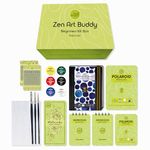 Zen Sangam Art Kit Box for Beginners & Kids | 6 Primary Watercolors, A6 & A7 Cold Pressed Paper, 2 Round & 1 Flat Brushes, 245 GSM A6 20% Cotton Watercolor Journal | Gifting Ideas - Medium Art Set