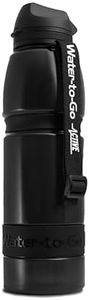 Water-to-Go Eco Active 1 Litre Water Purifier Bottle; Filters viruses, bacteria, protozoa, cysts, chemicals & microplastics; Guaranteed Leakproof - For Travel, Outdoors, Fitness & Survival (Black)