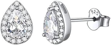 ChicSilver Diamond Stud Earrings fo