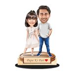 Foto Factory Gifts caricature personalized gifts for Father and Daughter customized gift for Father Daughter CA0325