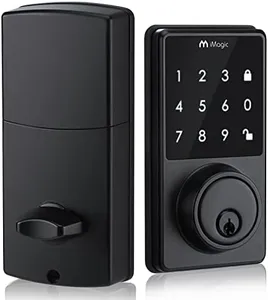 iMagic Touch Screen Deadbolt, Keyless Entry Deadbolt Lock, Electronic Keypad Door Lock, Auto Lock, 50 User Codes, Easy to Install(Matt Black)