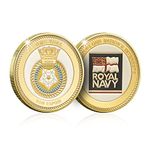 Royal Navy Memorabilia Gifts Collection Gold Spoof Coin Medal - HMS York