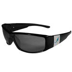 NFL Siskiyou Sports Fan Shop Miami Dolphins Chrome Wrap Sunglasses One Size Black